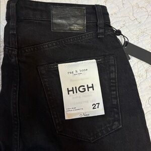 NWT Rag & Bone Nina High Rise Ankle Cigarette Jeans